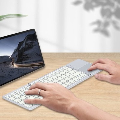 Wireless + Touchpad Mouse, Rechargeable Wireless for PC Laptop