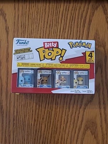 Funko Bitty Pop! Pokemon: Squirtle, Eevee, Growlithe, Psyduck 4 Pack*470-12