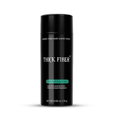 THICK FIBER Hair Fibers for Thinning Hair Bald spots DARK BROWN - 25g Bottle...