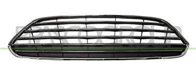 Grille de radiateur noire calandre cadre chromé Ford Fiesta MK6 2013-2016