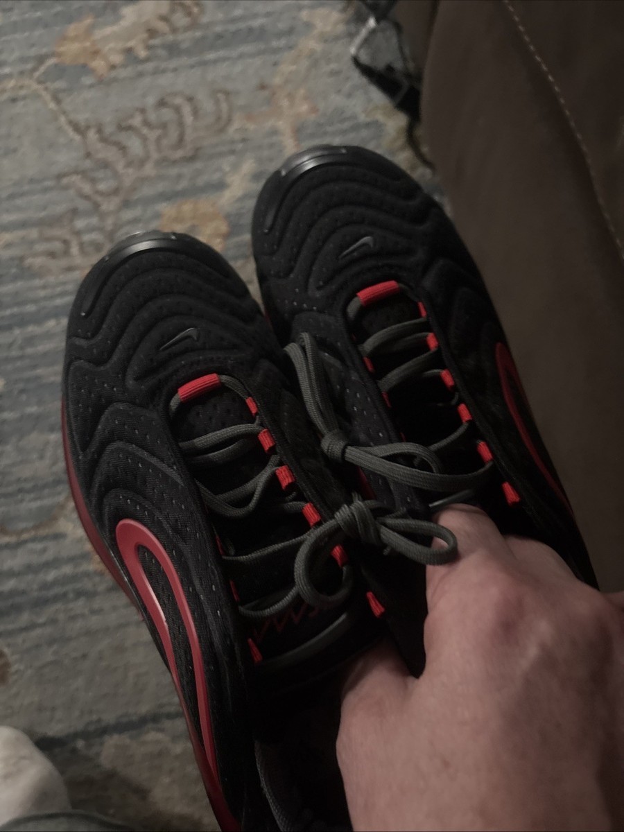 Nike Air Max 720 Black University Red CN9833-001 Mens Size 6.5 New