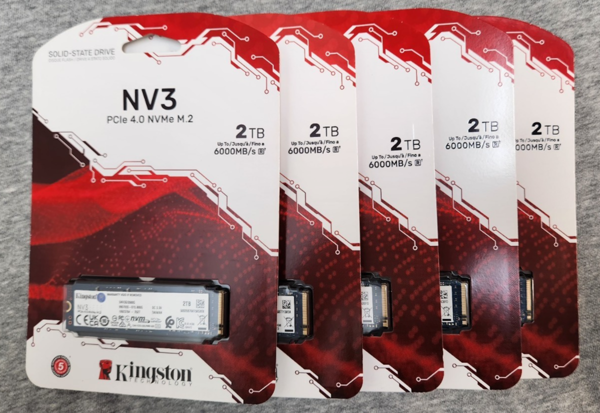 Kingston 2TB NV3 M.2 2280 PCIe 4.0 x4 NVMe Internal Solid State
