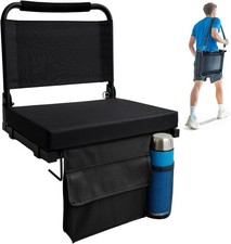 Stadium Seats Bleachers W/ Back Support Folding Bleacher Seat Sports Games