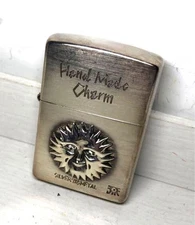 Zippo Handmade Silver 925 Sun Charm Retro Vintage Collectible