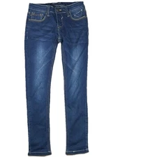 Vigoss Girls' The Jagger Skinny Denim Jeans with Back Pocket Embroidery Size 8