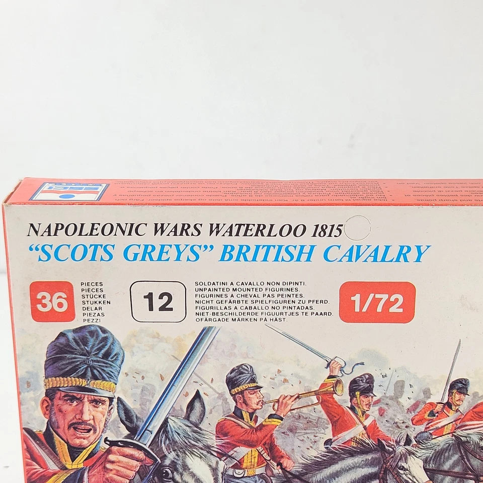 ESCI 217 1/72 Scale Napoleonic Wars Waterloo Scots Greys British Cavalry Boxed. - Image 2 of 4