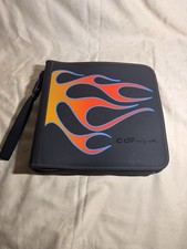 CD Projects 128 Disc CD DVD Case Zippered Flame Design Carrying Binder