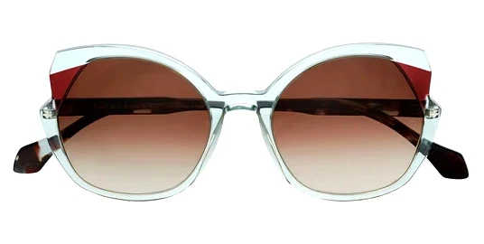 FACE A FACE WATTS 1 COL 6002 CRYSTAL BLUE W/BROWN GRADIENT LENS SUNGLASSES 51-18 - Image 3 of 4