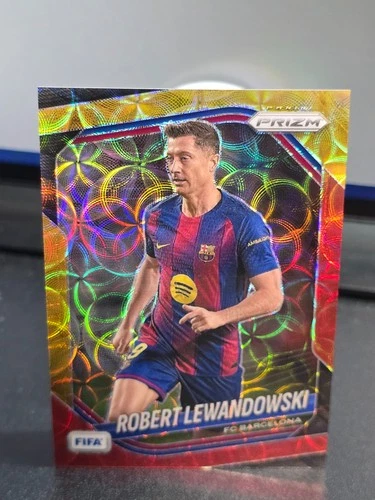 2025-26 Panini prizm FIFA soccer choice yellow red-Robert Lewandowski