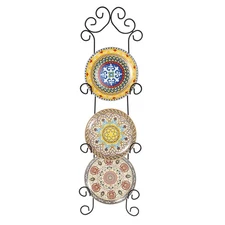 Plate Hangers for Wall Metal Plate Rack for Wall3-Tier Wall Plate Hangers for