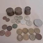 Job Lot British Pre-Decimal Coins Pennies Sixpence Shillings Half Crowns