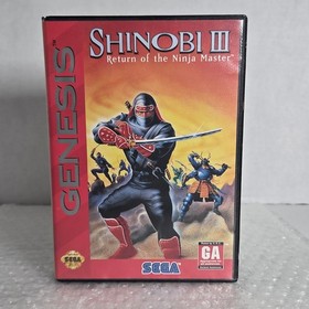 Shinobi III: Return of the Ninja Master Sega Genesis No Manual Authentic Tested