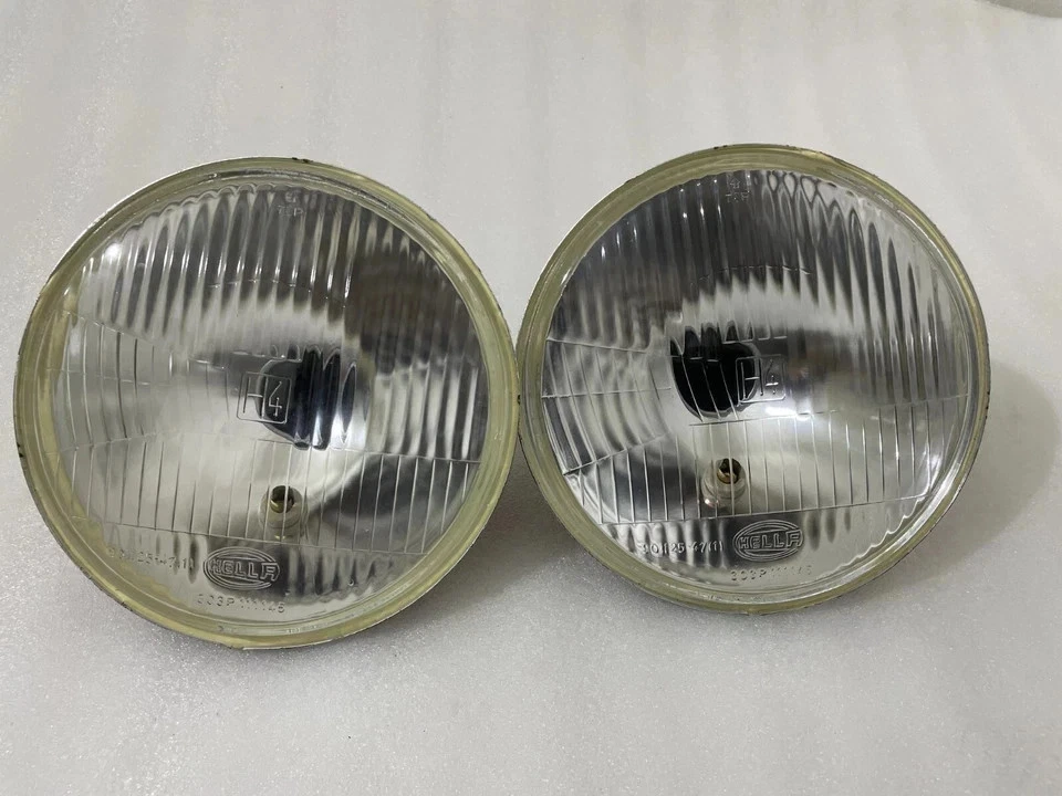 Hella Headlight Lamp Full Beam 7" High Low Beam Light Pair Seepage Proof - Image 4 of 4