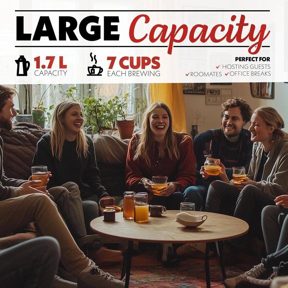 Hervidor de agua digital programable Gourmia - Temperatura ajustable de 1,7 L Foto 2 de 4