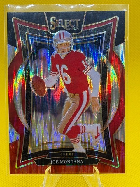 2024 Panini Select - Concourse Joe Montana #70 Tri-Color Prizm