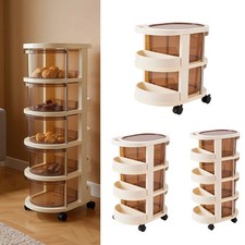 Mobile Plastic Storage Tower Unit Drawer Storage Basket Organizer Trolley Cart