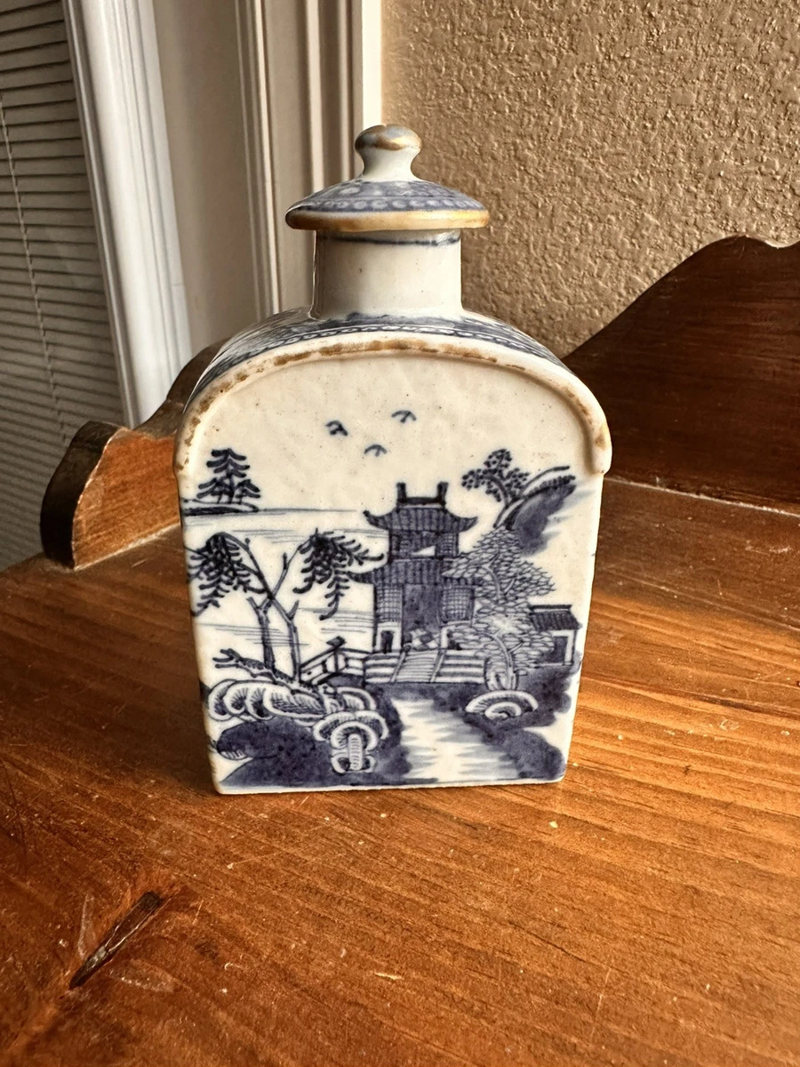 中国古董蓝色茶叶罐| eBay