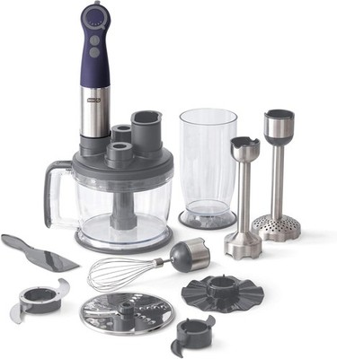 Dash Chef Series Deluxe Immersion Hand Blender, 5 Speed Stick Blender, Midnight