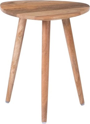 Dreieck Beistelltisch klein Beistelltisch Massivholz modern minimalistisch 40x40x45cm