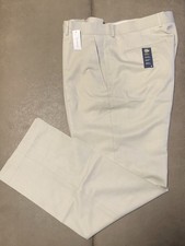 Stafford Mens Wool Blend Classic Fit Flat Front Travel Pants NEW Size 38 x 32