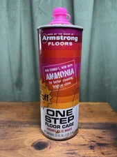 Vintage Rare Armstrong One Step Floor Care Cleaner and Wax