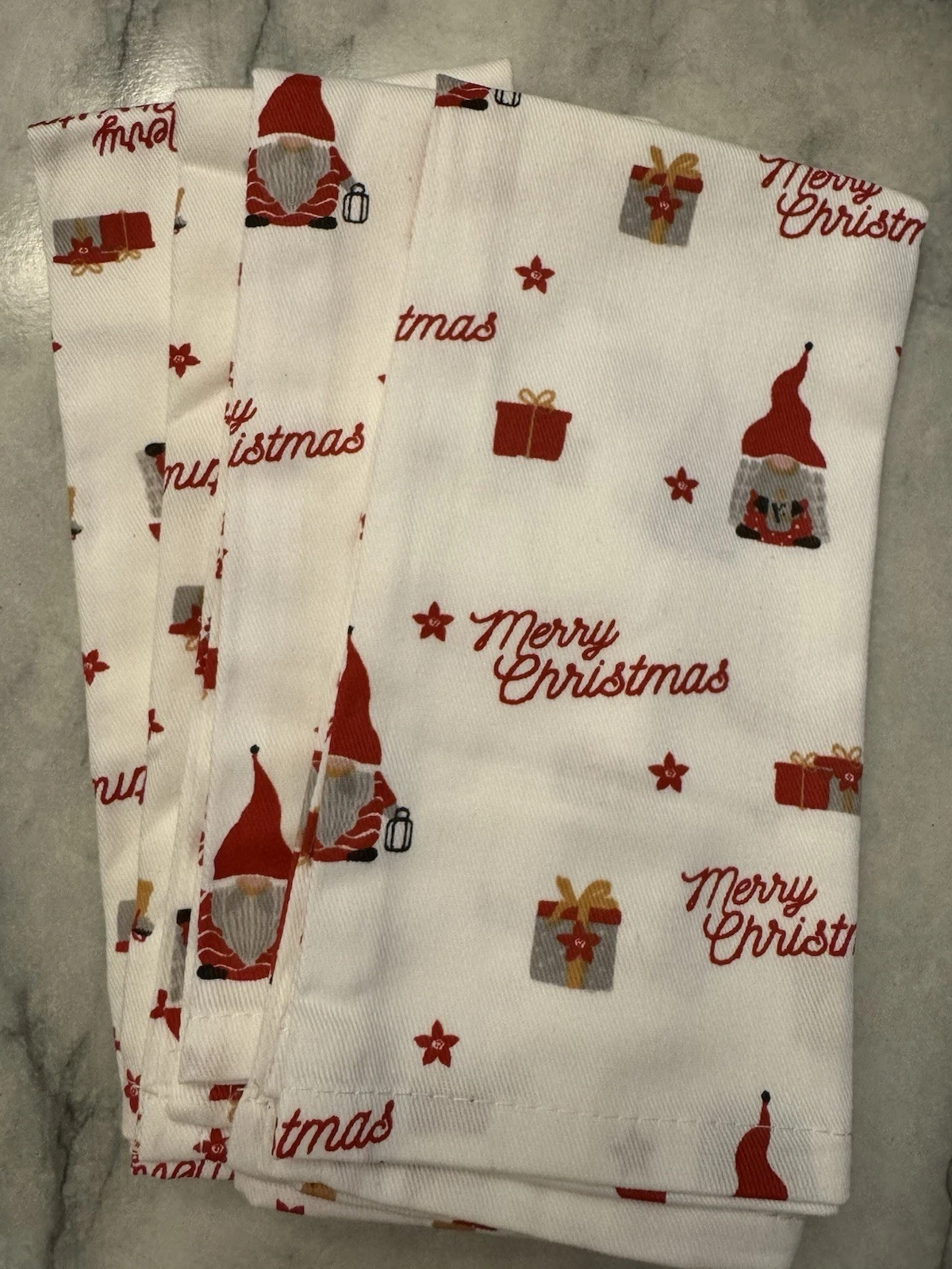Utopia Kitchen Cloth Merry Christmas Napkins 12 Pack 18x18 Inches NEW Gnommies