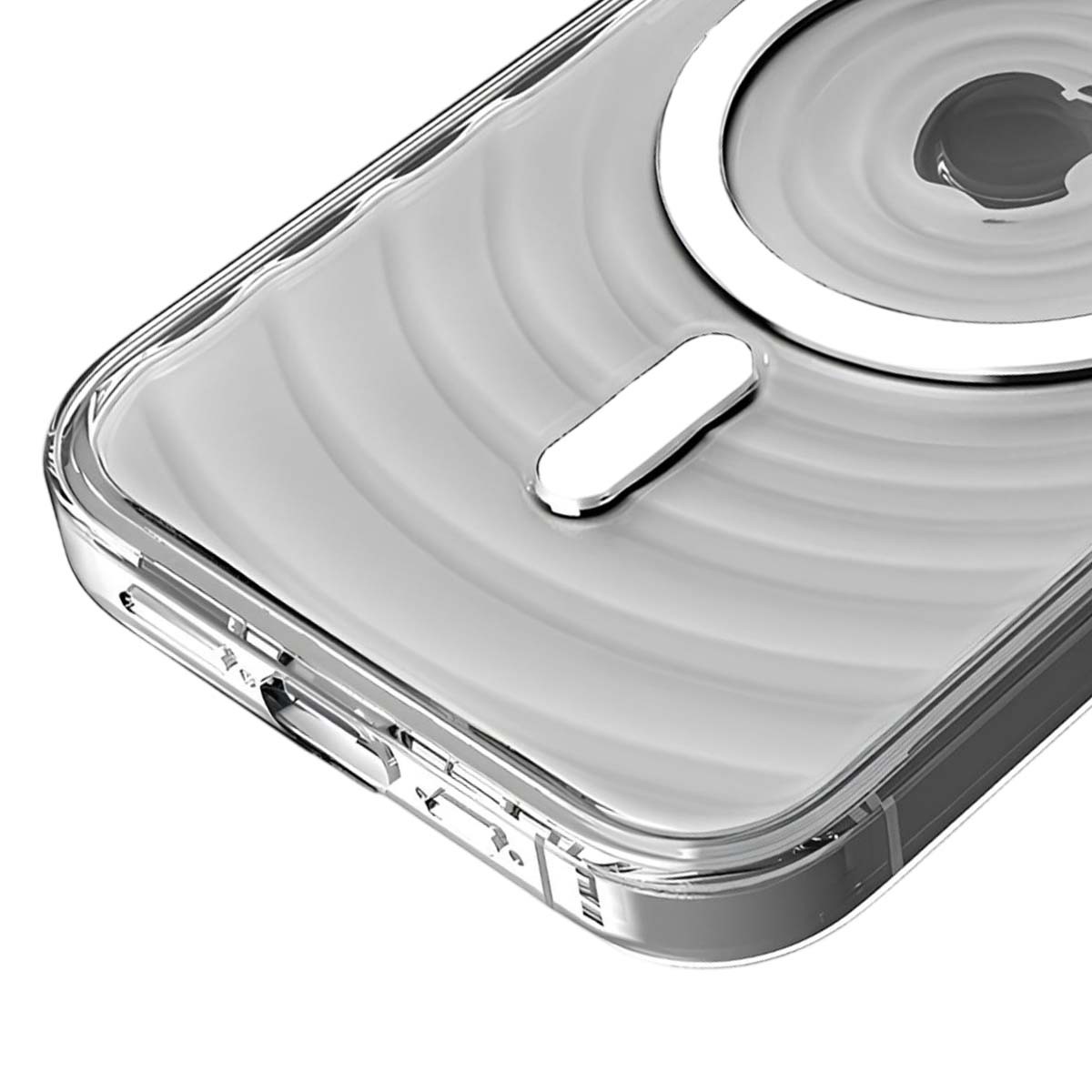 Coque iPhone 15 Pro Max anti-rayures avec structure ondulée antichoc