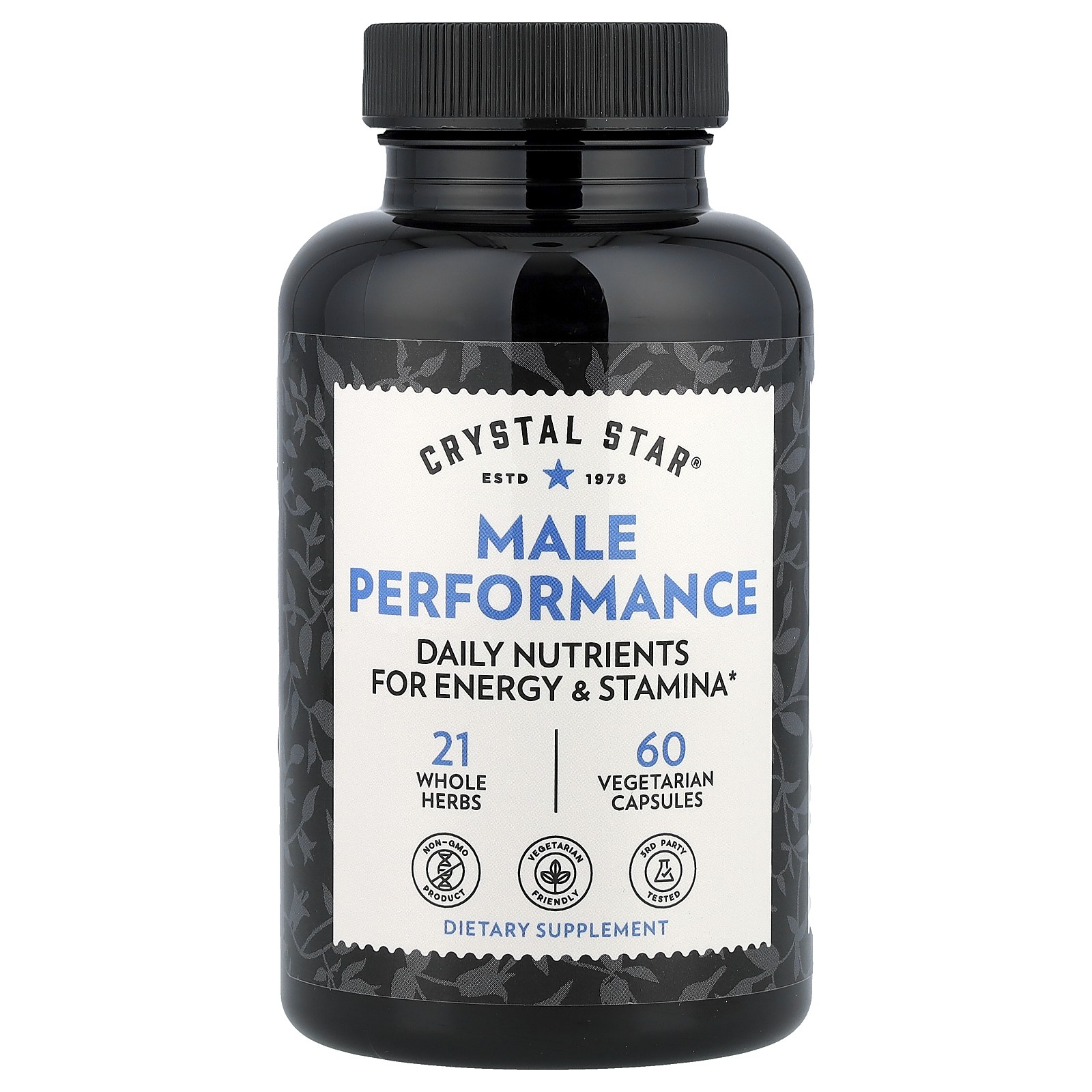 Crystal Star Male Performance 60 вегетарианских капсул Гарантированное качество GMP сертифицированный NSF 4390₽