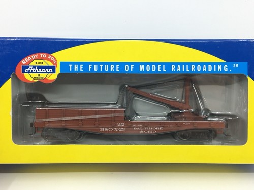 HO Athearn RTR 86041 Baltimore & Ohio Derrick Car B&O #X-23 TOTALMENTE NUEVO | Condition: New