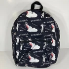 RARE My Chemical Romance Backpack Cupid Bride Arrows AOP Black White Red Band