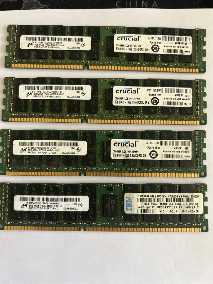 PC3-8500 8GB ECC Network Server Memory for sale | eBay