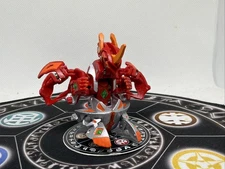 Bakugan Pyrus Titanium Dragonoid Painted Anime Accurate HTF