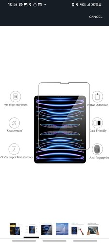 Ailun 2 Pack Tempered Glass Screen Protector for iPad Pro 12.9 InchDisplay,... - Picture 2 of 12
