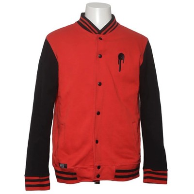 Who Shot Ya, Collegejacke, Herren, Größe: L, Rot/Schwarz #wXG