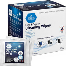 Pack of 200 Anti-Fog Lens and Screen Cleaning Wipes for Eyeglasses Touch Screens
