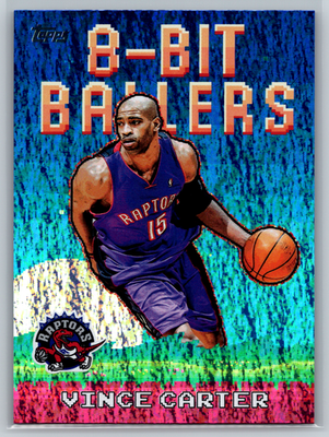 Vince Carter 2025-26 Topps 8-Bit Ballers Holo Foil 8B-26 Toronto