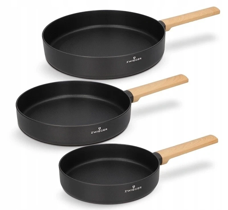 ZWIEGER NORVEN FRYING PAN SET 3 PIECE, PAN SET, PANS, FRYING PANS - Picture 1 of 5