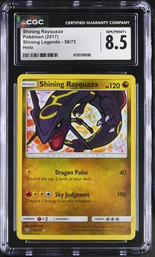 CGC 8.5 Shining Rayquaza 56/73 Holo Shining Legends Pokémon Card