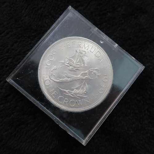 1959 Bermuda 1 Crown *Elizabeth II Commemorative 1609-1959 A1023