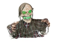 INNA-Glas Deko Halloween Zombie Skelett Latawica, 22X10X45Cm