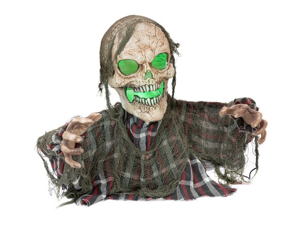 INNA-Glas Deko Halloween Zombie Skelett Latawica, 22X10X45Cm-image