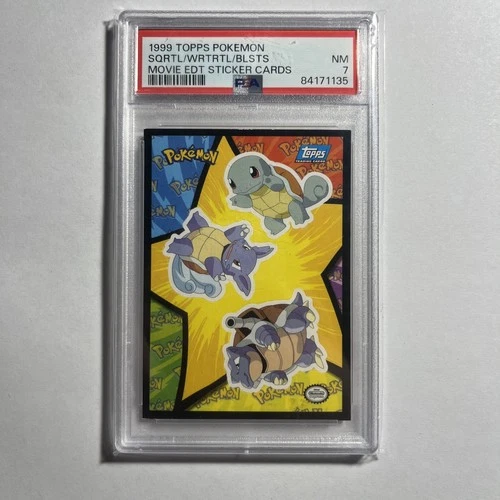 1999 Topps Pokemon the Movie Sticker Charmeleon/Charizard/Charmander PSA 7