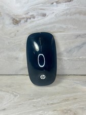 Hp Computer Mouse Wireless MG-1451 Black W White Buttons Work Power Tested