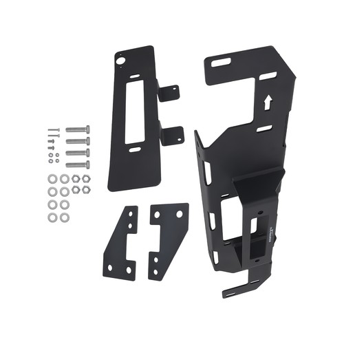 Hidden Winch Mounting Plate Black For Ford F-150 F150 2015-2020 Heavy-Duty Steel
