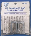 IHC Rivarossi 6060 HO PASSENGER CAR DIAPHRAGMS (2 pcs) New Old Stock NOS Sealed