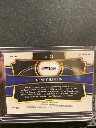 Denny Hamlin 2024 Select Silver Prizm PitRoad #170 - Picture 2 of 2