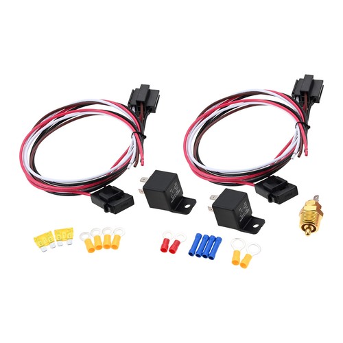 Dual Electric Fan Relay Kit With Thermostat Radiator Fit For Dual Electric Fan - Picture 5 of 12