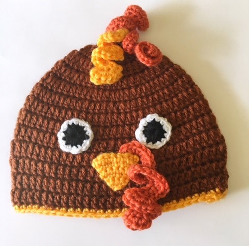 Infant Turkey Knit Cap, Turkey Knit Cap 