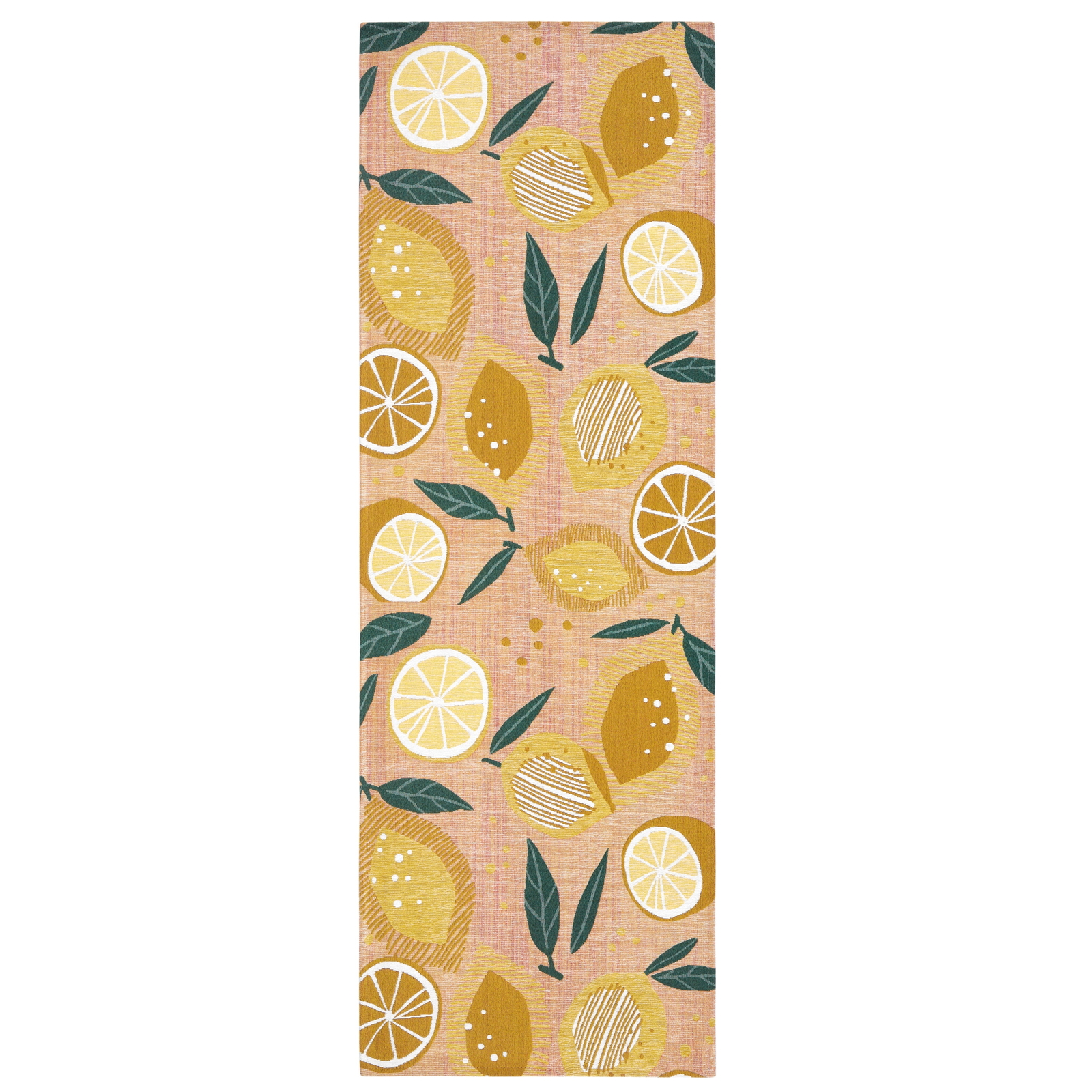 Washable non-slip peach decorative rug 24x72 inches multi-use reversible
