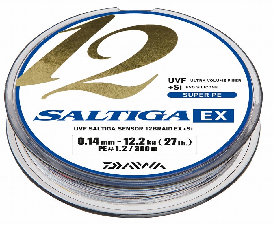 Daiwa Saltiga 12 Оплетка EXSi 030мм 307 кг 300 м многоцветного шнура из гефлохтена 18090₽
